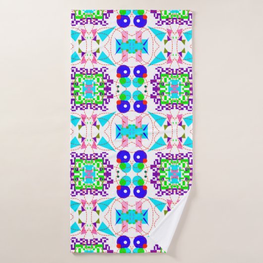 Abstracte leuke achtergrond. Kleurvormenpatroon.ab Badhanddoek (Badhanddoek)