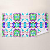 Abstracte leuke achtergrond. Kleurvormenpatroon.ab Badhanddoek (Badhanddoek)
