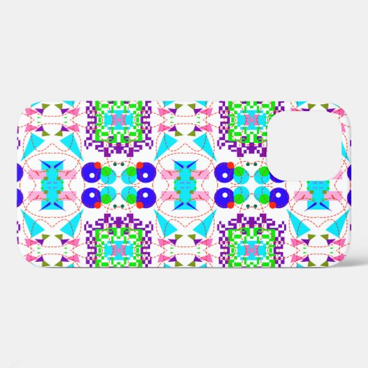 Abstracte leuke achtergrond. Kleurvormenpatroon.ab Case-Mate iPhone Case (Achterkant (horizontaal))