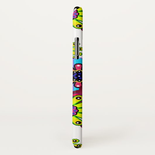 Abstracte leuke cartoons bloemen florale kinderen  Case-Mate iPhone case (Achterkant / rechts)