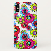 Abstracte leuke cartoons bloemen florale kinderen  Case-Mate iPhone case (Achterkant)
