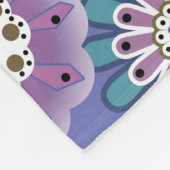 Abstracte leuke cartoons bloemen florale kinderen  fleece deken (Hoek)