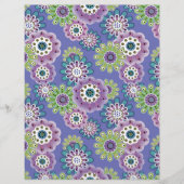 Abstracte leuke cartoons bloemen florale kinderen  flyer (Voorkant)