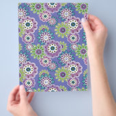 Abstracte leuke cartoons bloemen florale kinderen  flyer (Hand)