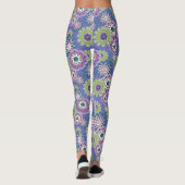 Abstracte leuke cartoons bloemen florale kinderen  leggings (Achterkant)