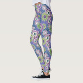 Abstracte leuke cartoons bloemen florale kinderen  leggings (Links)