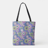 Abstracte leuke cartoons bloemen florale kinderen  tote bag (Achterkant)