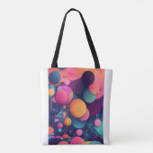 "Abstracte Leuke Kleurrijke Cartoon Patroon Tas" Tote Bag (Achterkant)