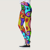 Abstracte leuke kleurrijke Leggings (Links)