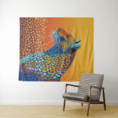 Abstracte Leuke Luipaard Kunst Wandkleed (In Situ (horizontaal))