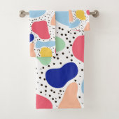 Abstracte leuke moderne kinder zomervormen bad handdoek (Insitu)