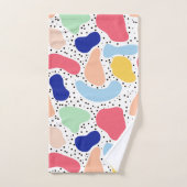 Abstracte leuke moderne kinder zomervormen bad handdoek (Handdoek)