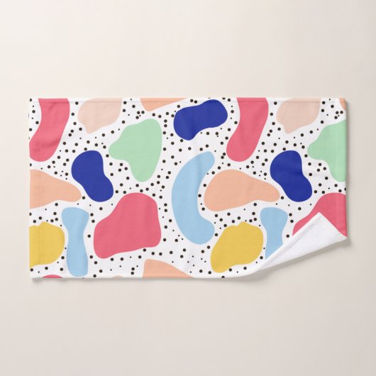 Abstracte leuke moderne kinder zomervormen bad handdoek (Handdoek)