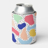 Abstracte leuke moderne kinder zomervormen blikjeskoeler (Blikje Voorkant)