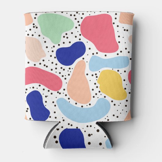 Abstracte leuke moderne kinder zomervormen blikjeskoeler (Voorkant)