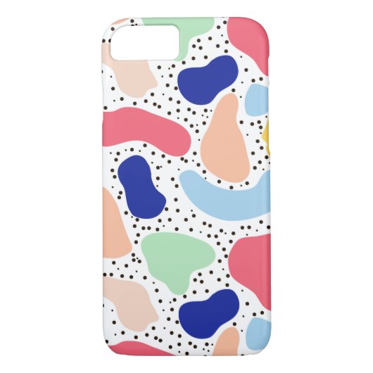 Abstracte leuke moderne kinder zomervormen Case-Mate iPhone case (Achterkant)