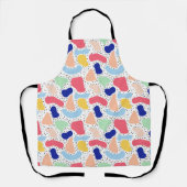 Abstracte leuke moderne kinder zomervormen schort (Voorkant)