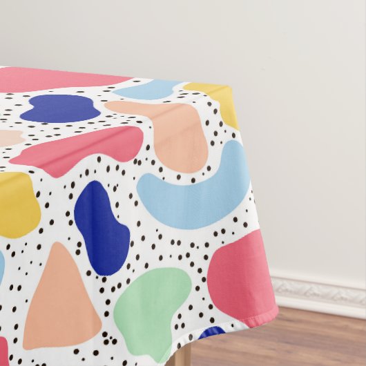 Abstracte leuke moderne kinder zomervormen tafelkleed (Voorbeeld)