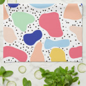 Abstracte leuke moderne malle kinderen zomer vorme theedoek (Gevouwen)