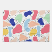 Abstracte leuke moderne malle kinderen zomer vorme theedoek (Horizontaal)