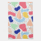Abstracte leuke moderne malle kinderen zomer vorme theedoek (Verticaal)