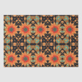 Abstracte levendige bloemen Decoupage Tissuepapier (Voorkant)