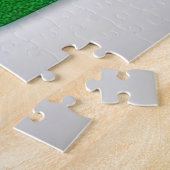 Abstracte levendige gekleurde drie omcirkelde bome legpuzzel (Zijkant)