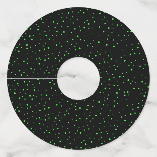 Abstracte Levendige Gekleurde Hagedis op Branch St Wijnglaslabel (Achterkant)