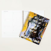 Abstracte levendige kleurmix, modern trendy stijlv planner (Display)