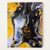 Abstracte levendige kleurmix, modern trendy stijlv planner (Achterkant)