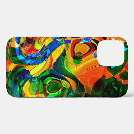 abstracte levendige, kleurrijke achtergrond, naadl Case-Mate iPhone case (Achterkant (horizontaal))