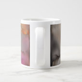 Abstracte, levendige koffie of latte Mok (Achterkant)