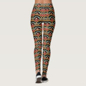 abstracte levendige kunst leggings (Achterkant)