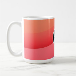 Abstracte Levendige Regenbooggolven | Voeg uw Logo Koffiemok