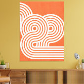 Abstracte levendige ritmes canvas afdruk (Insitu (Woonkamer))