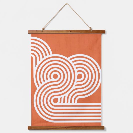 Abstracte levendige ritmes hangend wandkleed (Voorkant)