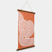 Abstracte levendige ritmes hangend wandkleed (Gebogen)