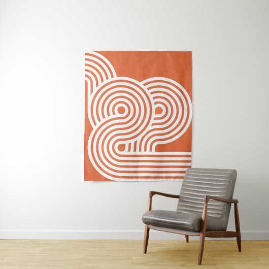 Abstracte levendige ritmes wandkleed (In situ)