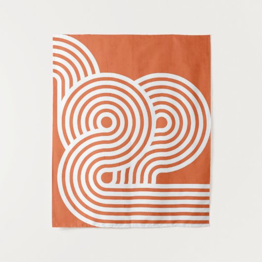 Abstracte levendige ritmes wandkleed (Voorkant)