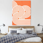 Abstracte Levendige Ritmiek Canvas Afdruk (Insitu (Slaapkamer))