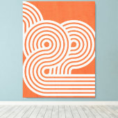 Abstracte Levendige Ritmiek Canvas Afdruk (Insitu (Houten vloer))