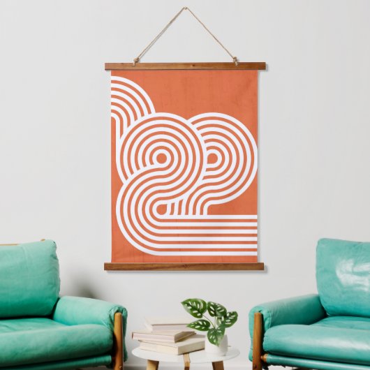 Abstracte Levendige Ritmiek Hangend Wandkleed (Woonkamer)