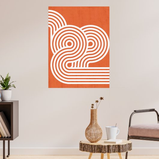 Abstracte Levendige Ritmiek Poster (Woonkamer 3)