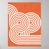 Abstracte Levendige Ritmiek Poster (Voorkant)