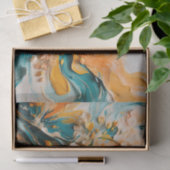 Abstracte Levendige Springtime Wildflower Tissuepapier (Geschenk)