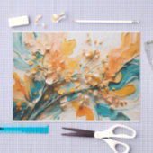 Abstracte Levendige Springtime Wildflower Tissuepapier (Craft)