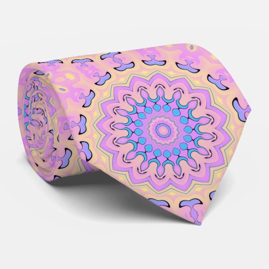abstracte levendige verloop mandala achtergrond stropdas (Opgerold)