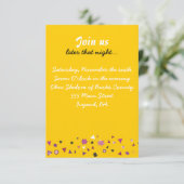 ABSTRACTE LEVENSBOOM Bat Mitzvah Party Kaart Gold (Staand voorkant)