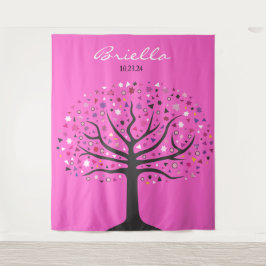 Abstracte levensboom foto gelegenheid achtergrond wandkleed