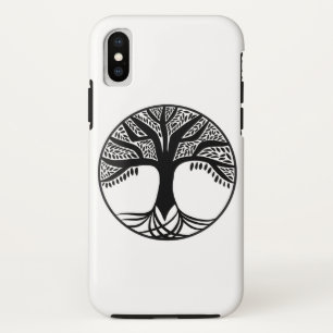 Abstracte Levensboom iPhone X Hoesje